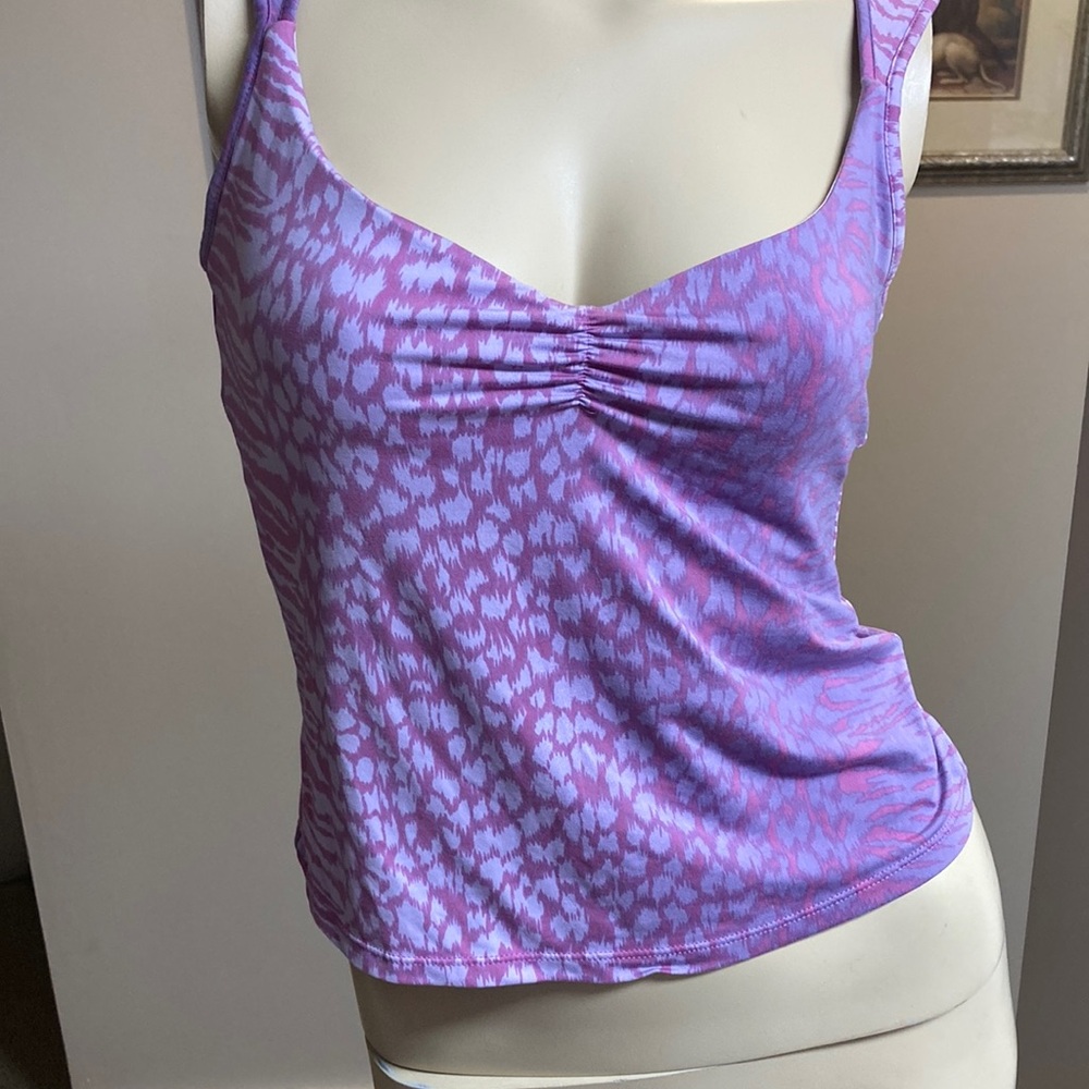 Victoria's Secret Purple Pink Print Tank Top - Women